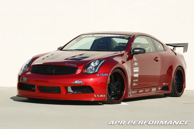 The APR GTR35 Widebody Aerodynamic Kit for the Infiniti G35 Coupe has redef...